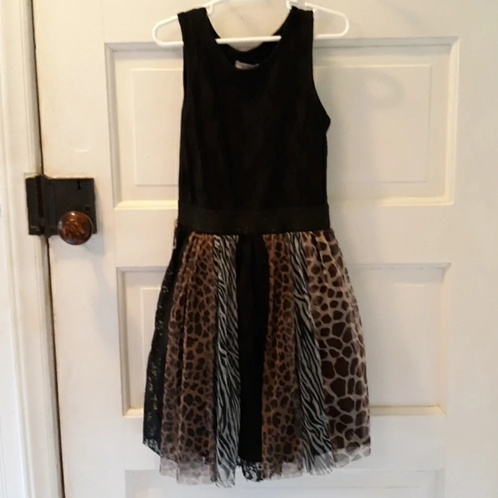 Children's Place small 5/6 animal print tutu dress